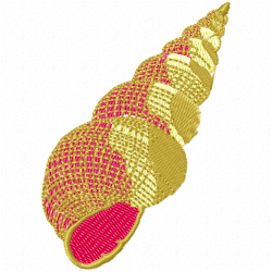 Seashell Embroidery Design 12 Seashell Embroidery Design 12